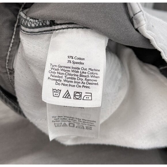 Eddie Bauer Women's Boyfriend Slim Legend Wash Khaki Pants Sz 12 Normcore Preppy - Picture 11 of 12